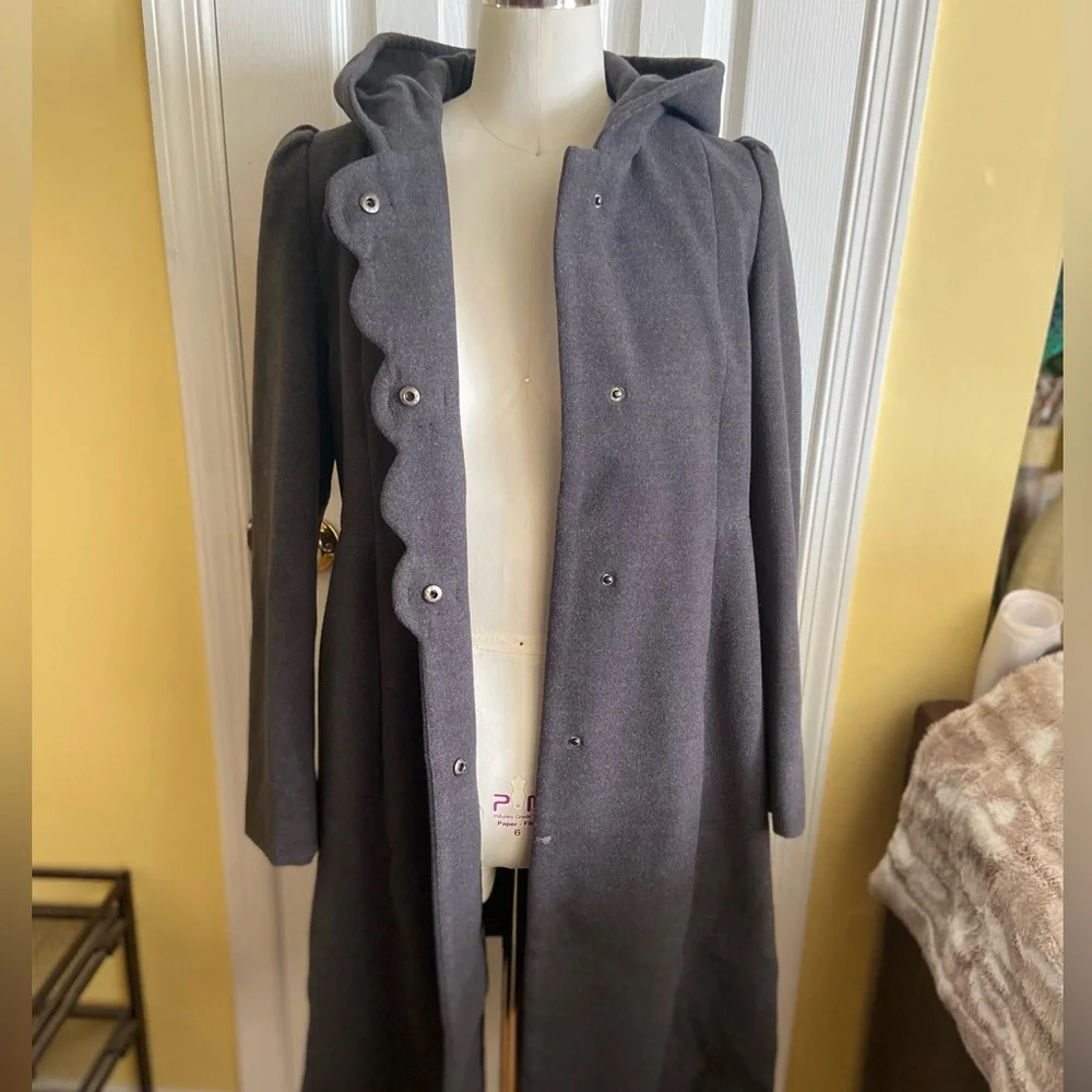Rothschild Charcoal Hooded Coat - Picture 7 of 15